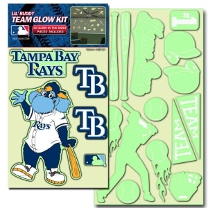 Tampa Bay Rays Lil' Buddy Glow In The Dark Decal Kit