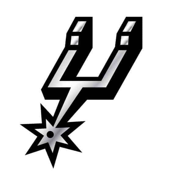 San Antonio Spurs Silver Auto Emblem