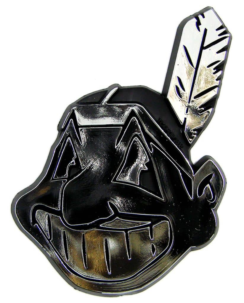 Cleveland Indians Silver Auto Emblem