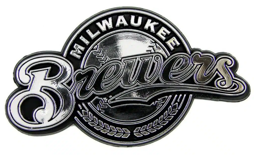 Milwaukee Brewers Silver Auto Emblem
