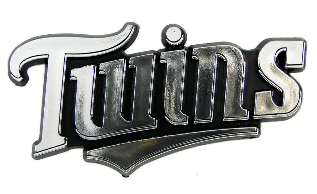 Minnesota Twins Silver Auto Emblem