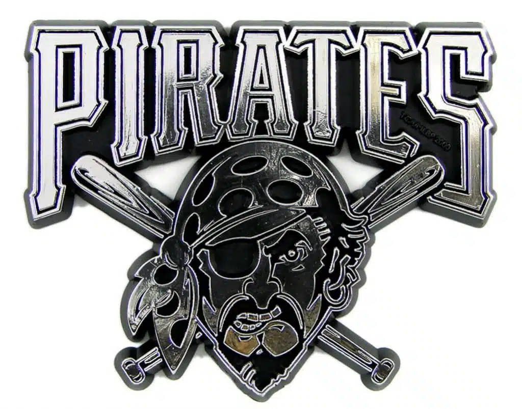 Pittsburgh Pirates Silver Auto Emblem