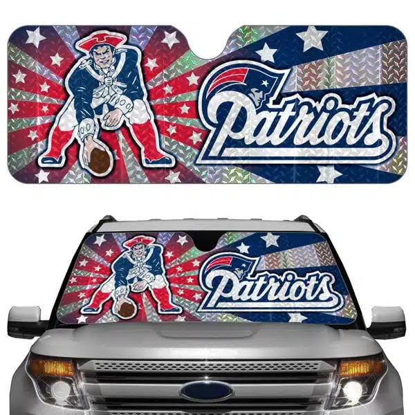 New England Patriots Auto Sun Shade