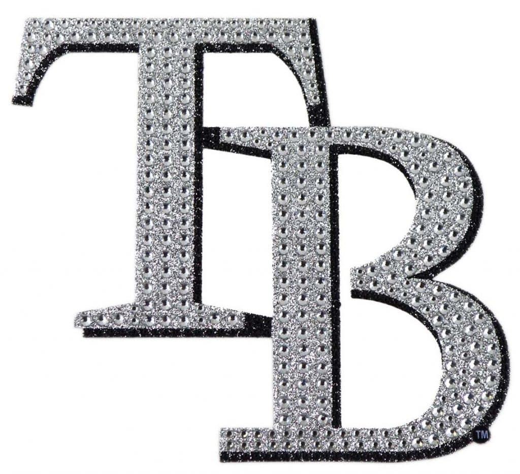 Tampa Bay Rays Bling Auto Emblem