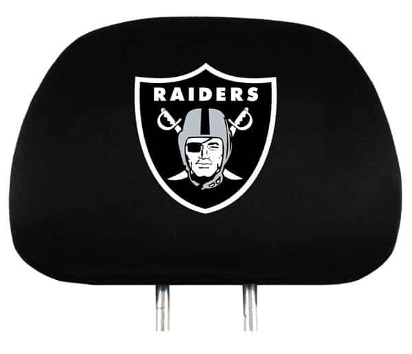 Oakland Raiders Headrest Covers