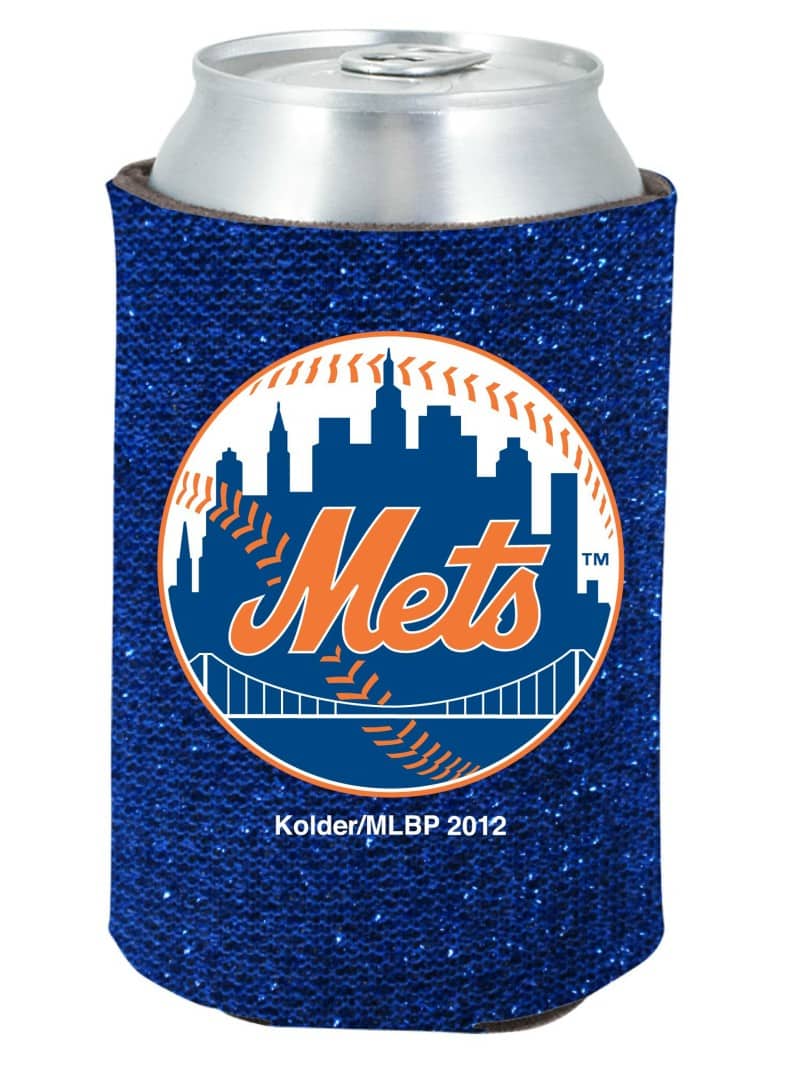 New York Mets Blue Kolder Kaddy Can Holder - Glitter