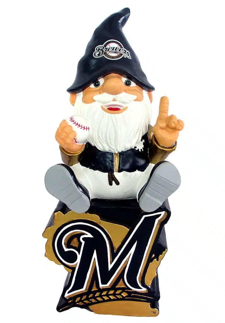 Milwaukee Brewers Gnome On Team Logo