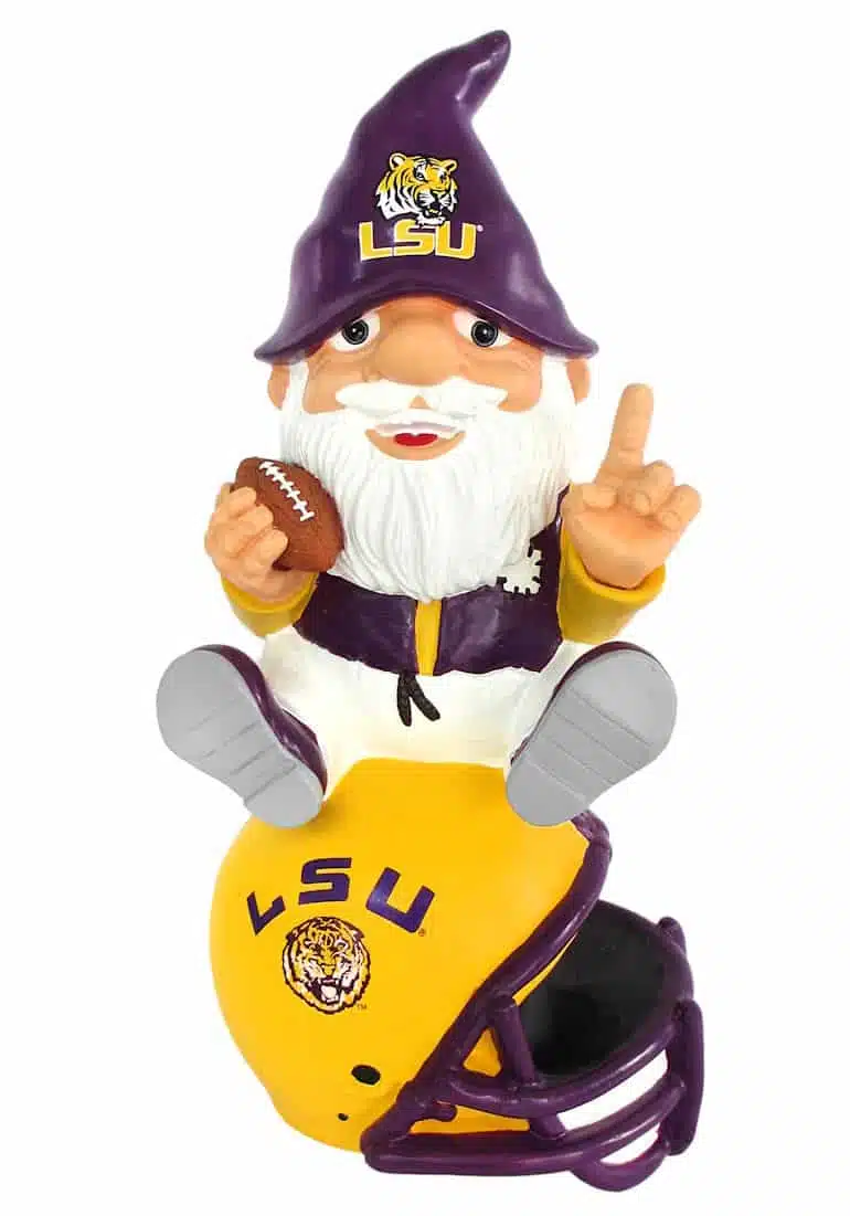 LSU Tigers Gnome On Team Logo