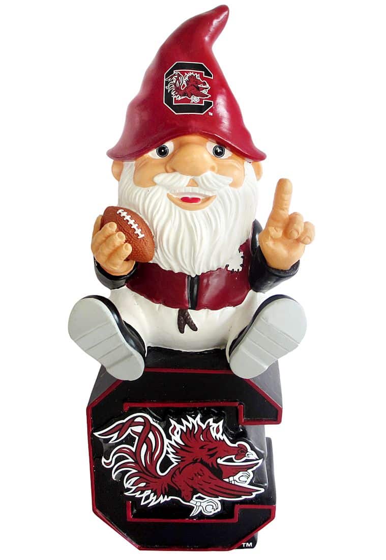 South Carolina Gamecocks Gnome On Team Logo