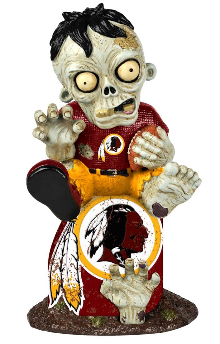 Washington Redskins Zombie Figurine - On Logo