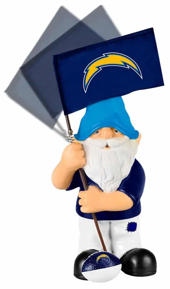 San Diego Chargers Springy Flag Gnome