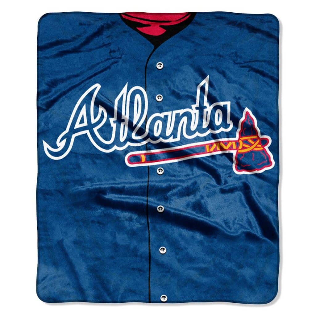 Atlanta Braves 50"x60" Royal Plush Raschel Throw Blanket - Jersey Design