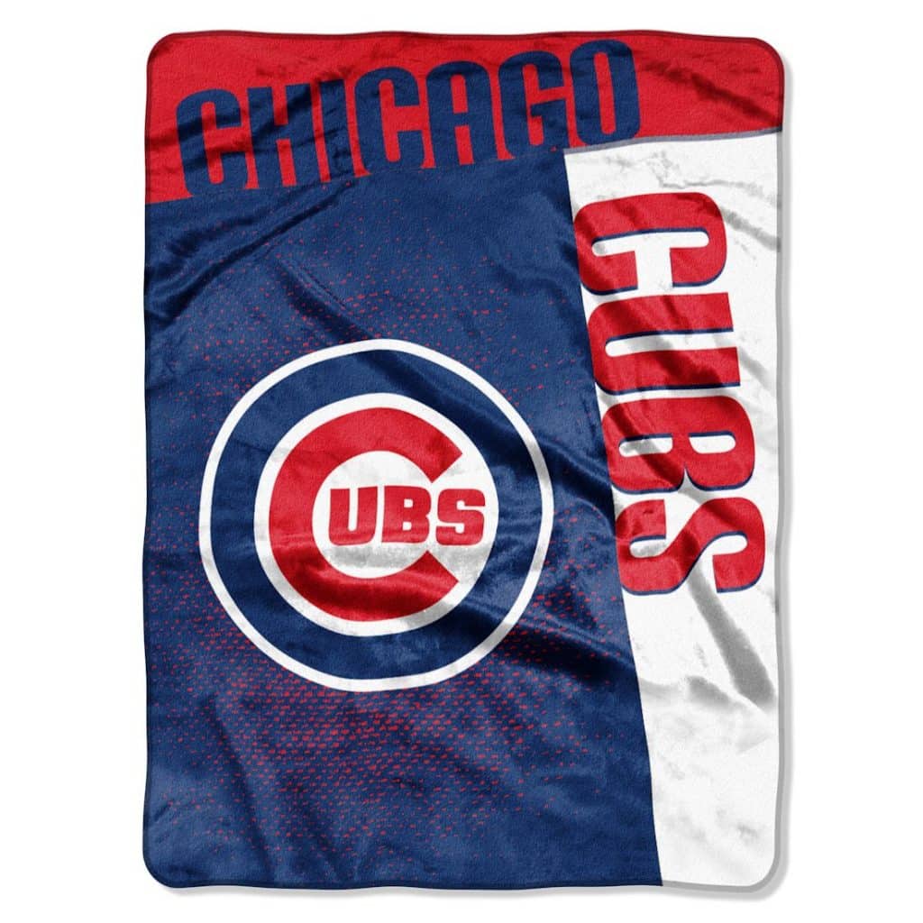 Chicago Cubs 60"x80" Royal Plush Raschel Throw Blanket - Strike Design