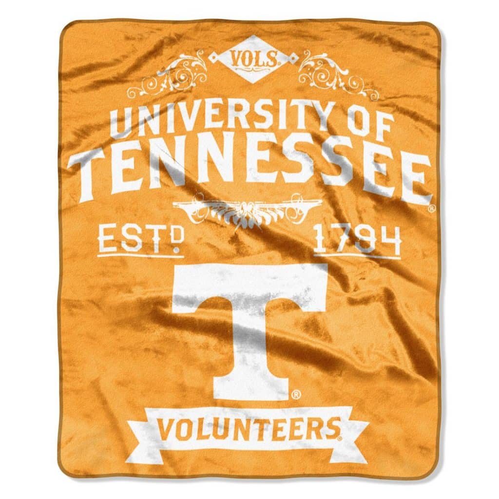 Tennessee Volunteers 50"x60" Royal Plush Raschel Throw Blanket - Label Design