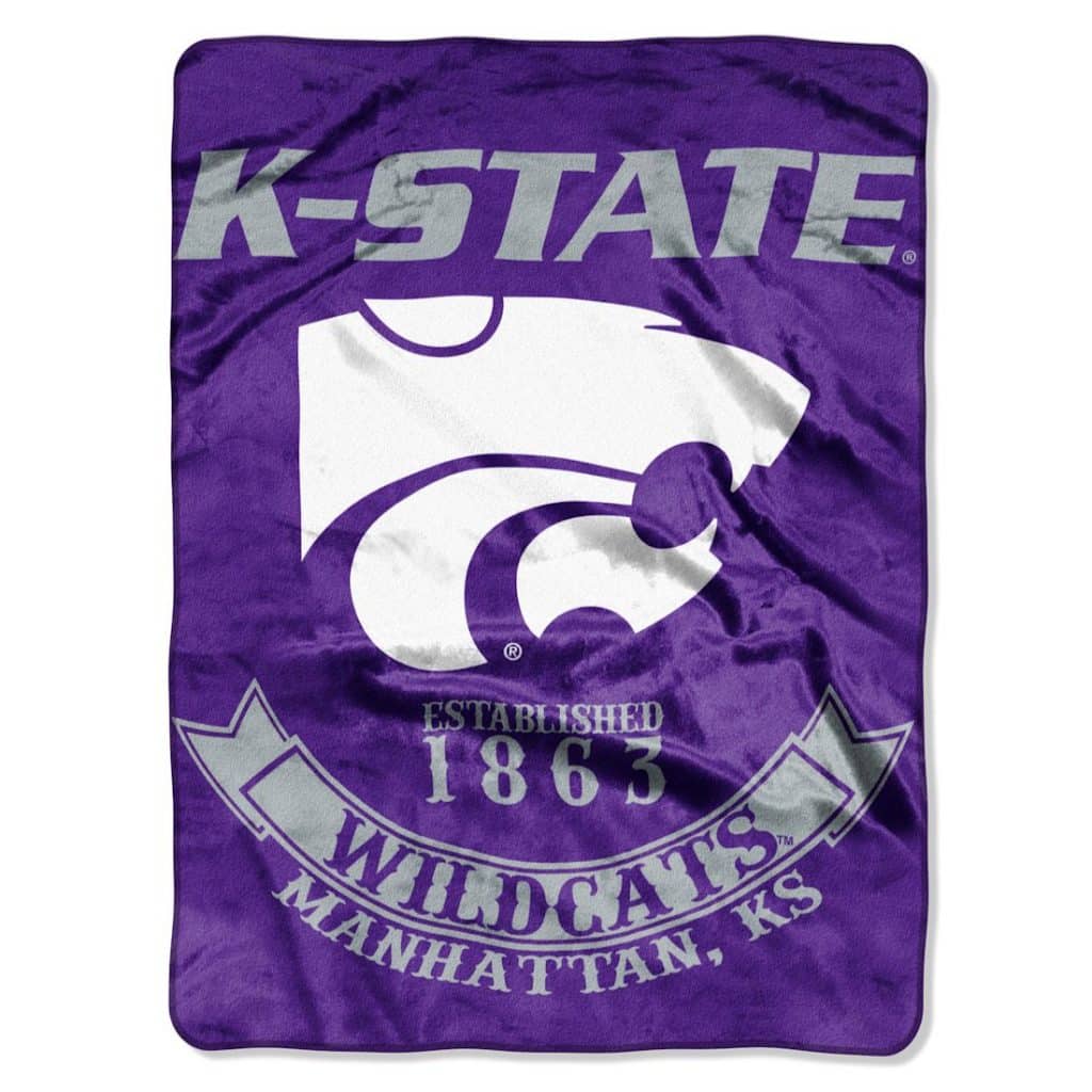Kansas State Wildcats 60"x80" Royal Plush Raschel Throw Blanket - Rebel Design