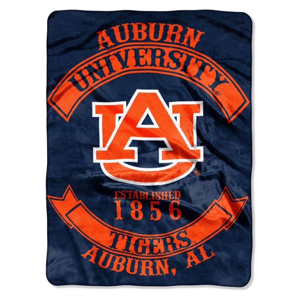 Auburn Tigers 60"x80" Royal Plush Raschel Throw Blanket - Rebel Design