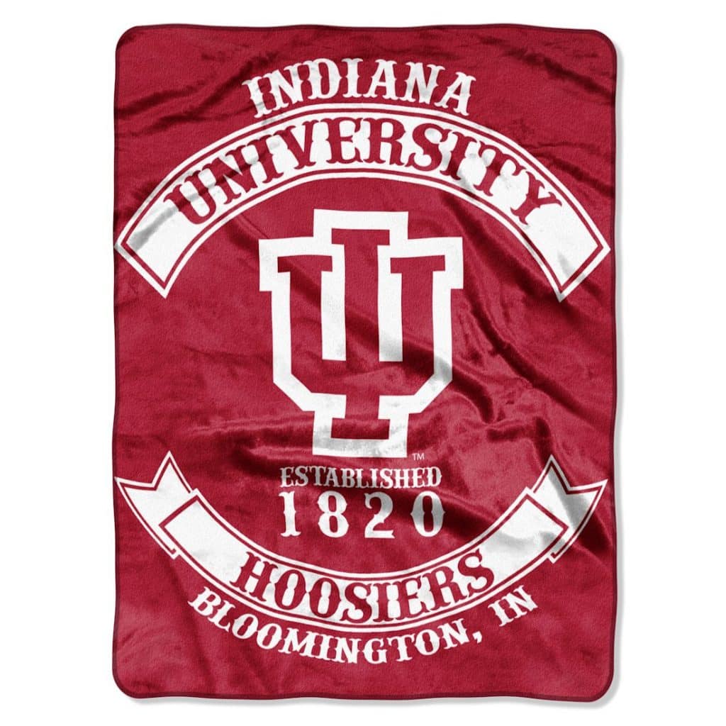 Indiana Hoosiers 60"x80" Royal Plush Raschel Throw Blanket - Rebel Design
