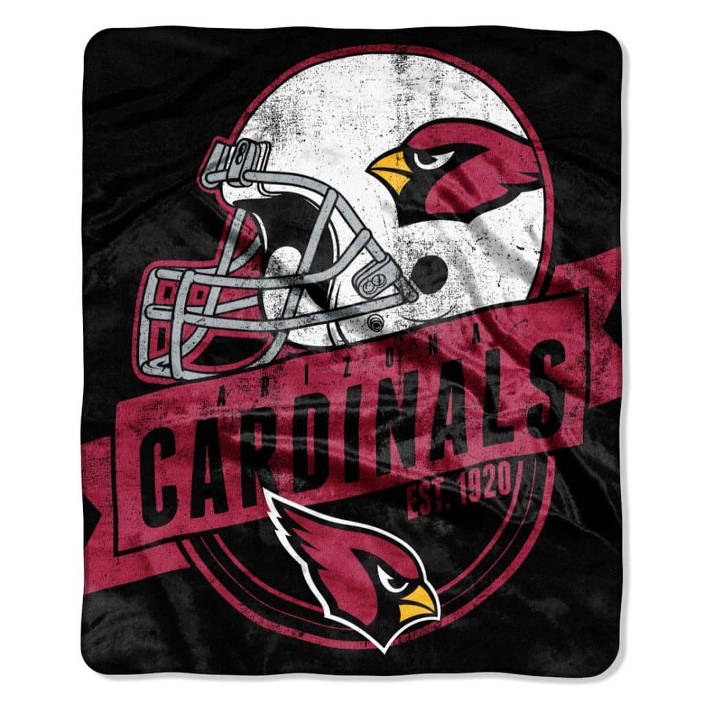 Arizona Cardinals 50"x60" Royal Plush Raschel Throw Blanket - Grandstand Design