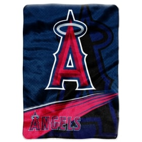 Los Angeles Angels of Anaheim 60"x80" Royal Plush Raschel Throw Blanket - Speed Design