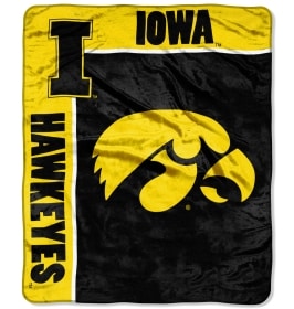 Iowa Hawkeyes 50"x60" Royal Plush Raschel Throw Blanket - School Spirit Style