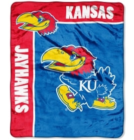 Kansas Jayhawks 50"x60" Royal Plush Raschel Throw Blanket - School Spirit Style