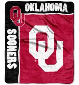 Oklahoma Sooners 50"x60" Royal Plush Raschel Throw Blanket - School Spirit Style