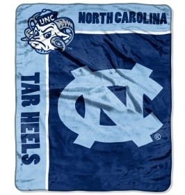 North Carolina Tar Heels 50"x60" Royal Plush Raschel Throw Blanket - School Spirit Style