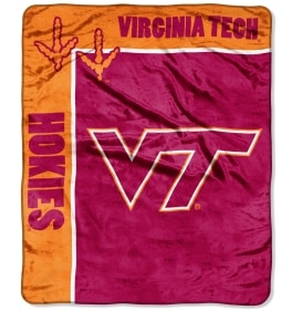 Virginia Tech Hokies 50"x60" Royal Plush Raschel Throw Blanket - School Spirit Style
