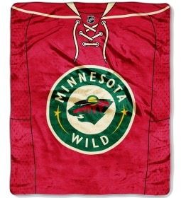 Minnesota Wild 50"x60" Royal Plush Raschel Throw Blanket - Jersey Design
