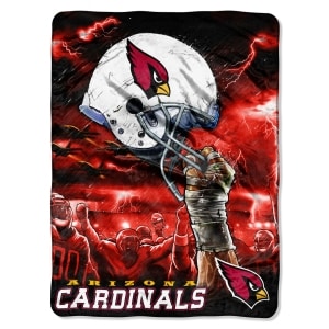 Arizona Cardinals 60"x80" Royal Plush Raschel Throw Blanket - Sky Helmet Style