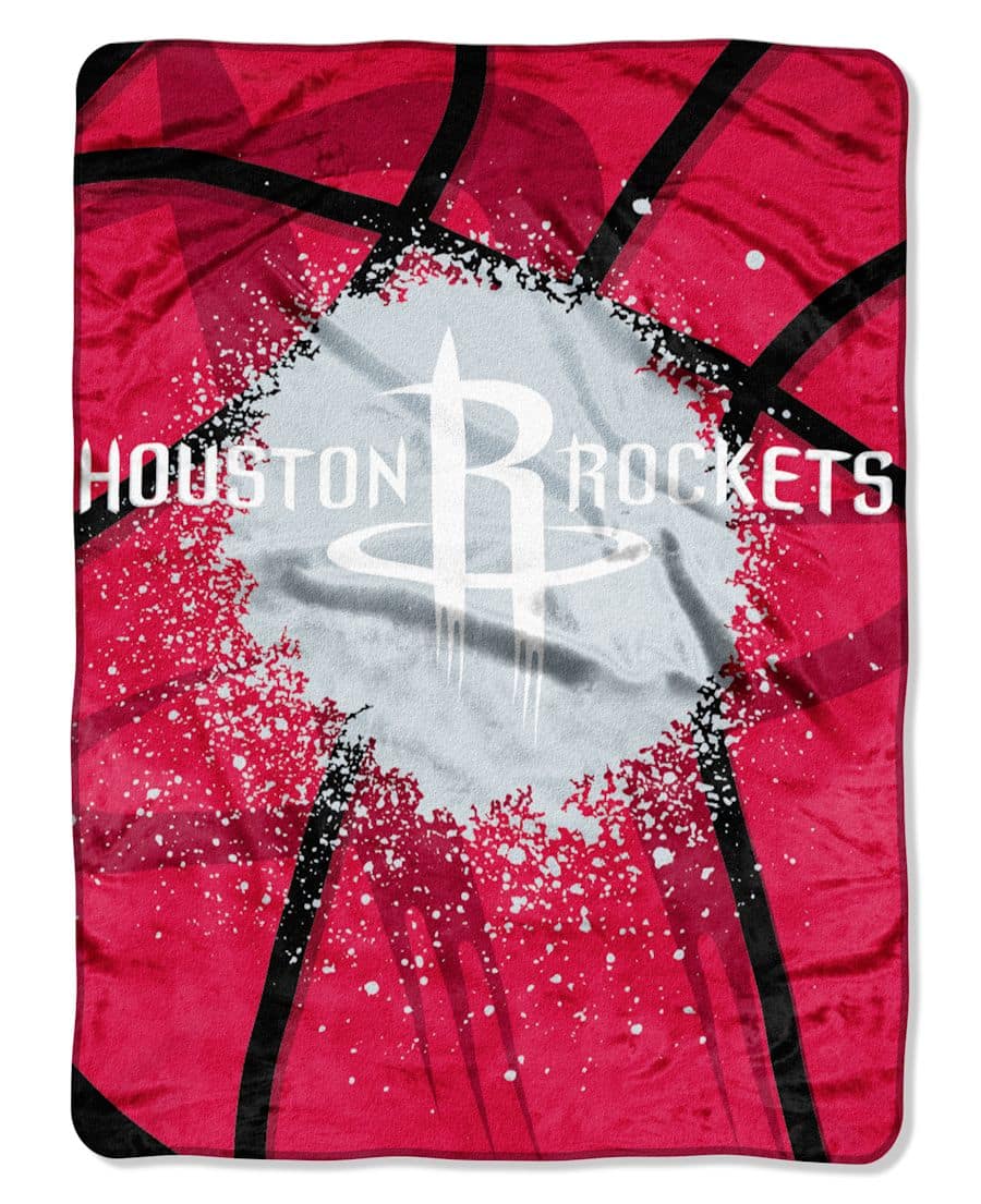 Houston Rockets 60"x80" Royal Plush Raschel Throw Blanket - Shadow Play Design