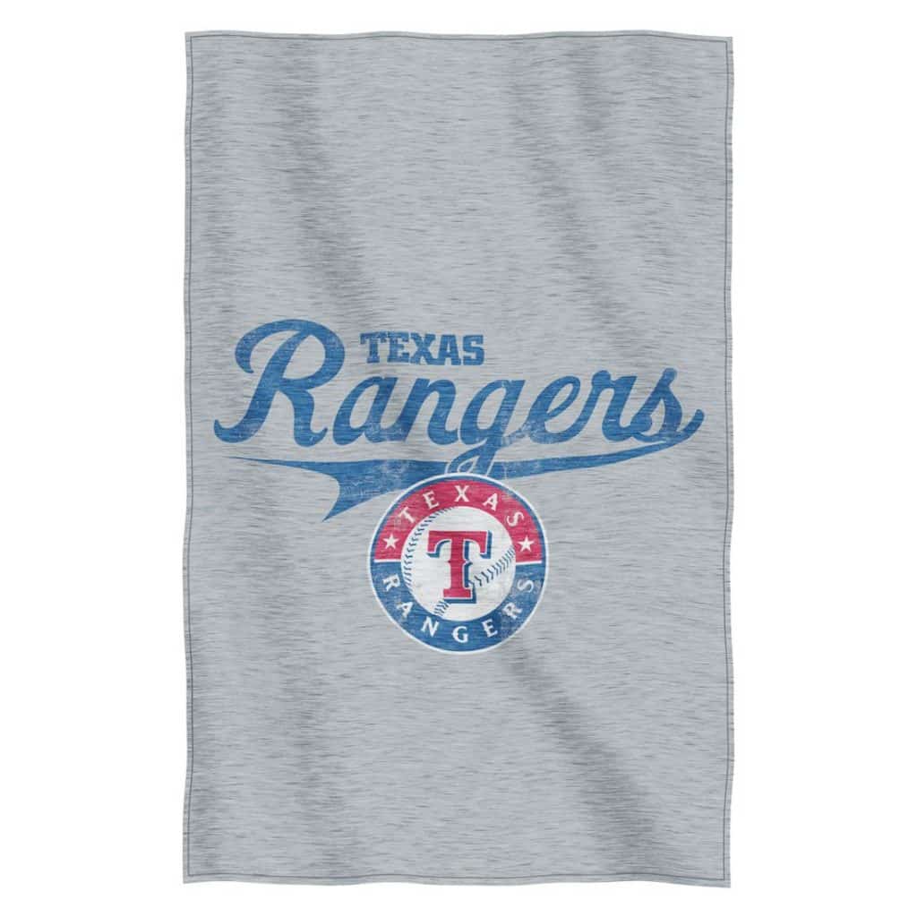 Texas Rangers 54"x84"Sweatshirt Blanket - Script Design