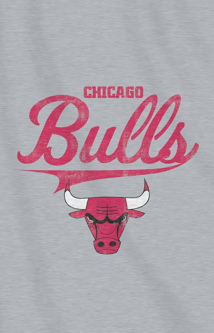 Chicago Bulls 54"x84"Sweatshirt Blanket - Script Design