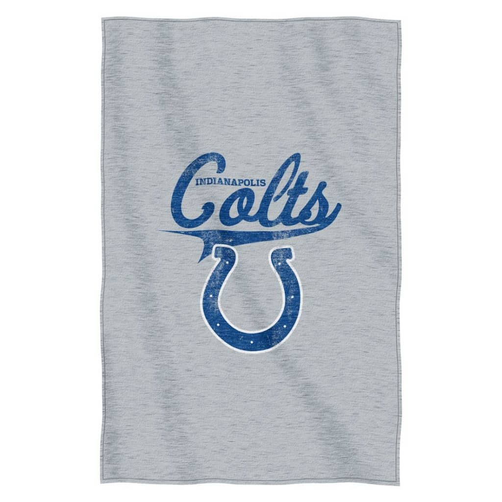 Indianapolis Colts 54"x84"Sweatshirt Blanket - Script Design