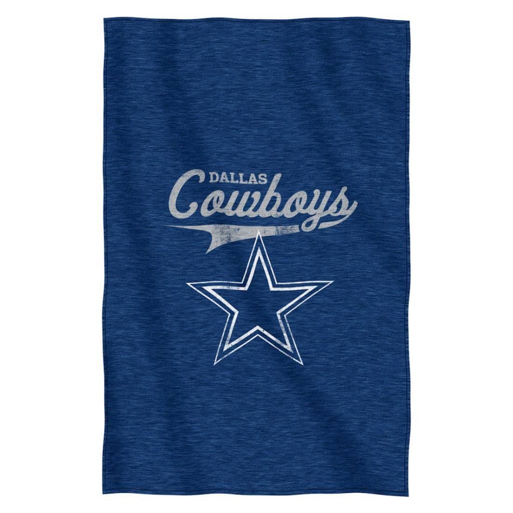 Dallas Cowboys 54"x84"Sweatshirt Blanket - Script Design