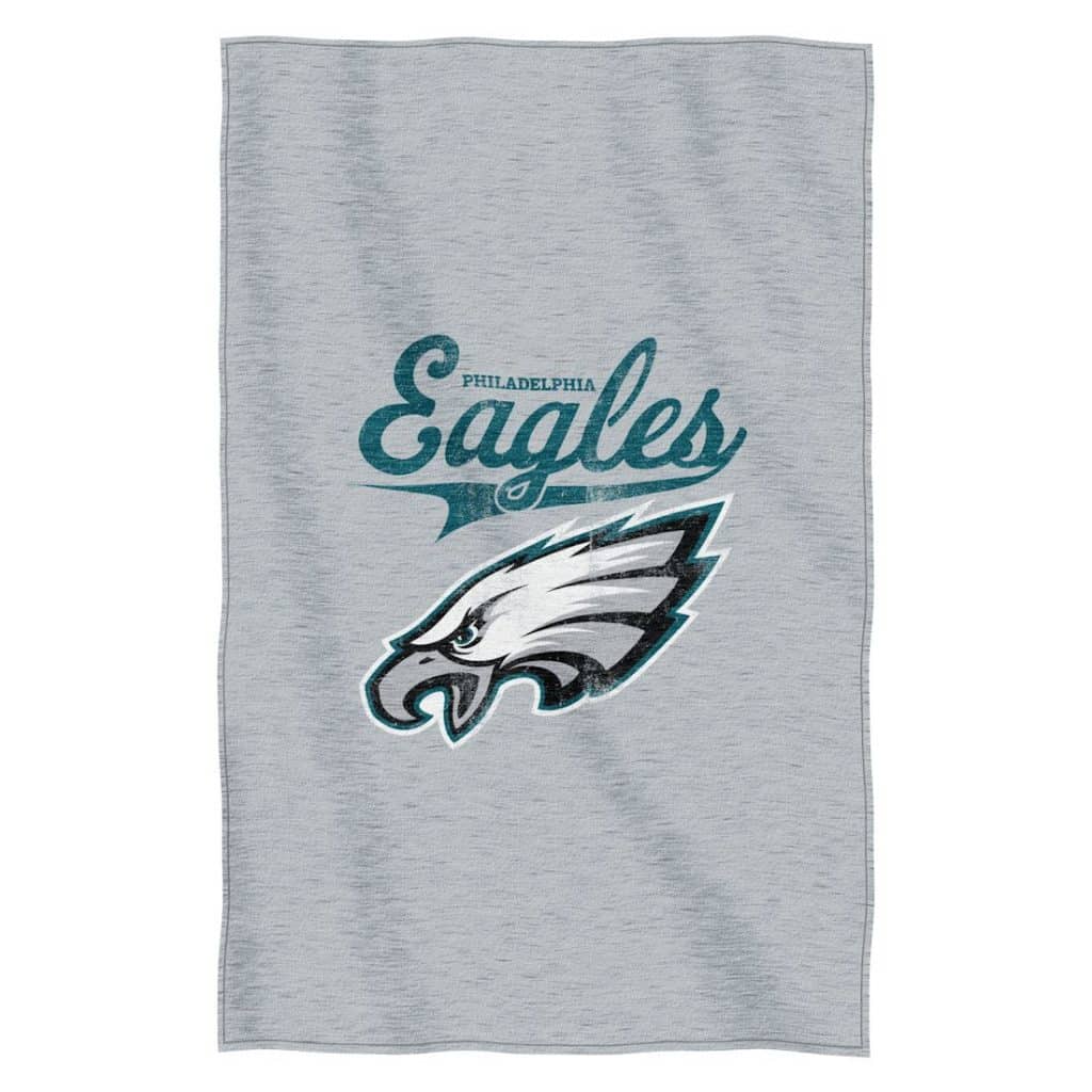 Philadelphia Eagles 54"x84"Sweatshirt Blanket - Script Design