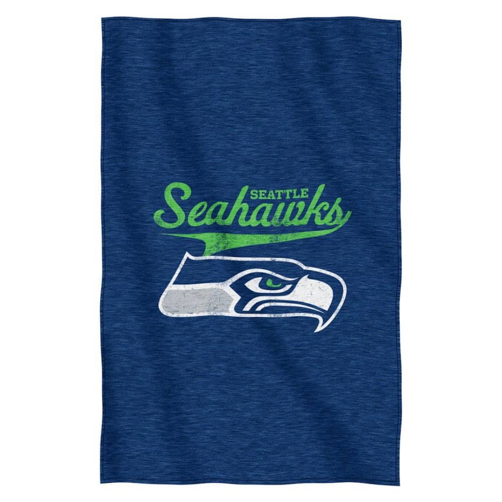 Seattle Seahawks 54"x84"Sweatshirt Blanket - Script Design