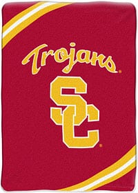 USC Trojans 60"x80" Royal Plush Raschel Throw Blanket