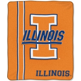 Illinois Fighting Illini 50"x60" Royal Plush Raschel Throw Blanket - Mesh Style