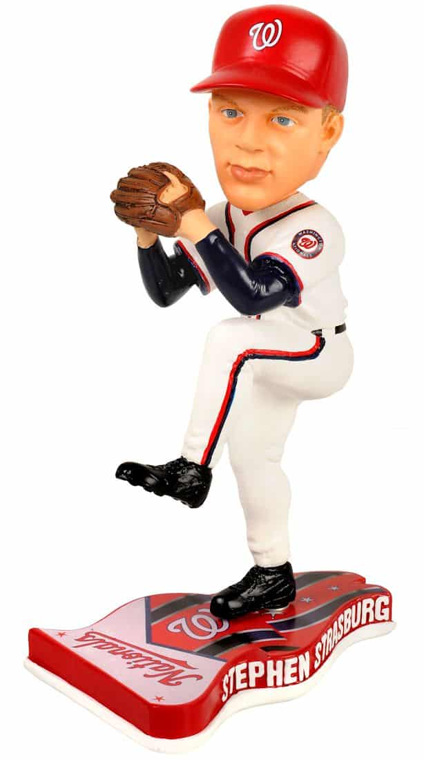 Washington Nationals Stephen Strasburg Forever Collectibles Pennant Base Bobble Head