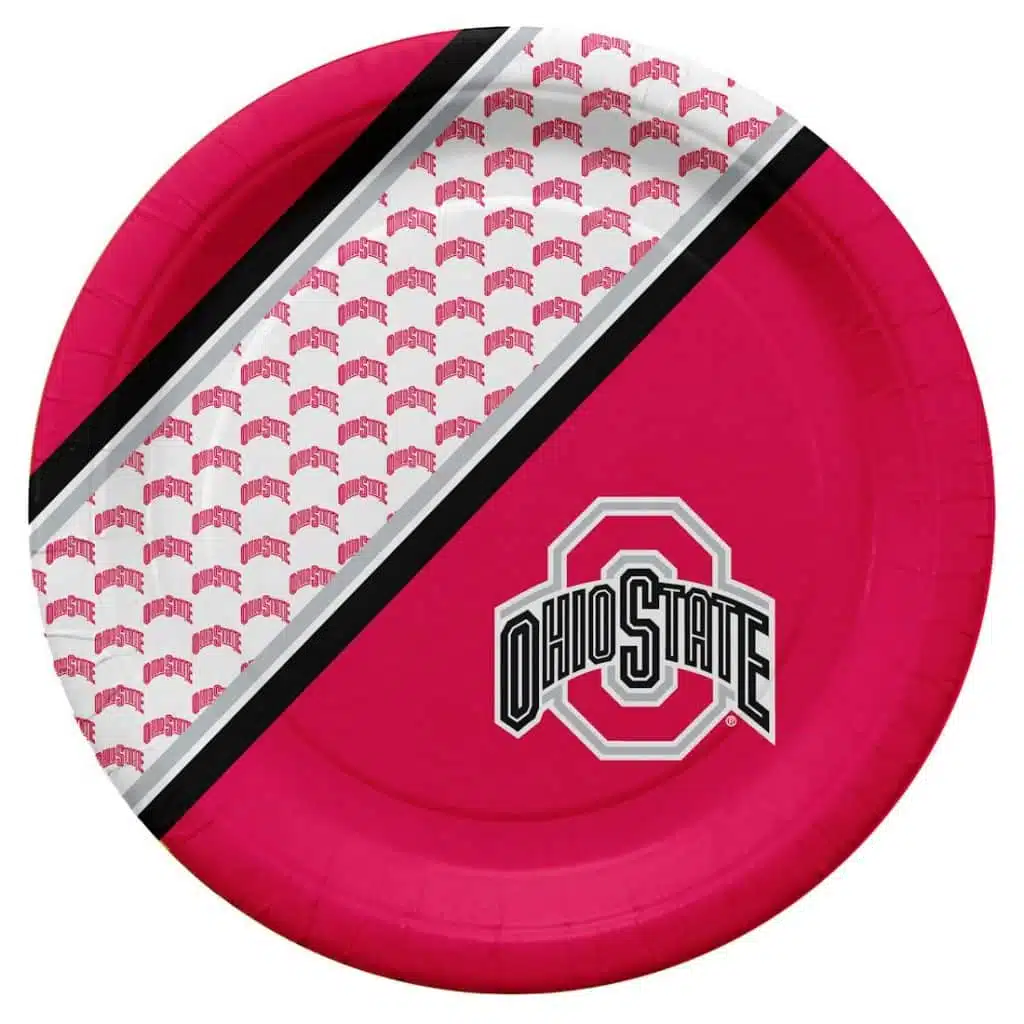 Ohio State Buckeyes Disposable Paper Plates