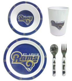 St. Louis Rams 5 Piece Children's Dinner Set