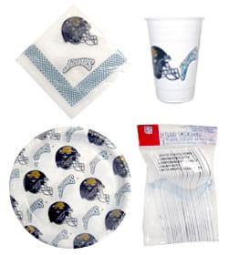 Jacksonville Jaguars 96 Piece Plastic Dinnerware Set