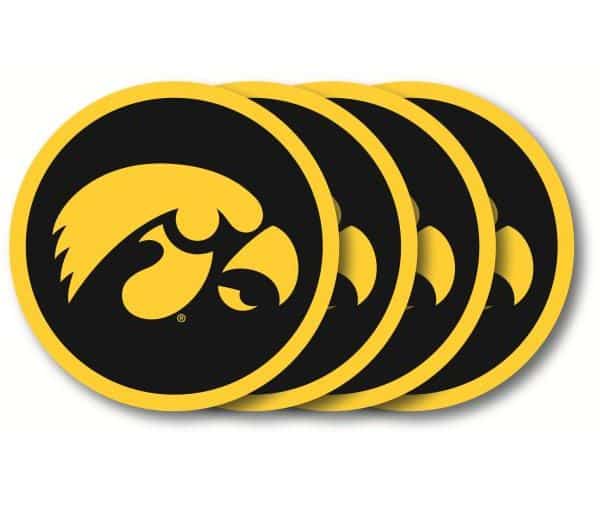Iowa Hawkeyes Coaster Set - 4 Pack