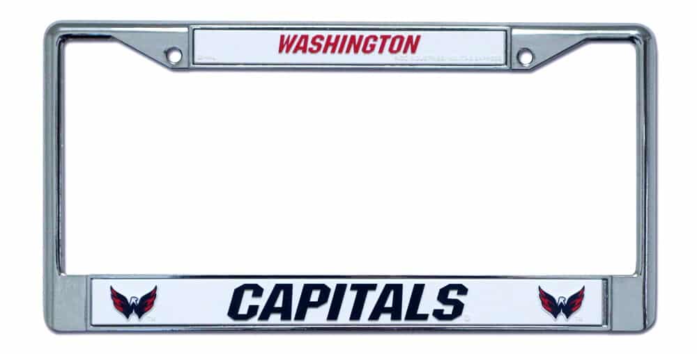 Washington Capitals Chrome License Plate Frame