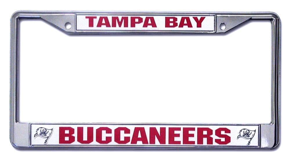 Tampa Bay Buccaneers Chrome License Plate Frame