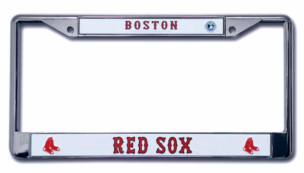 Boston Red Sox Chrome License Plate Frame