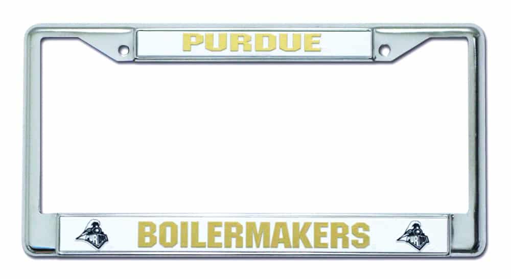 Purdue Boilermakers Chrome License Plate Frame