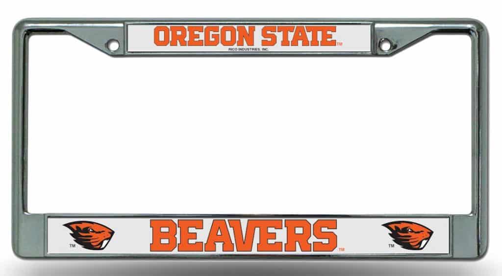Oregon State Beavers Chrome License Plate Frame
