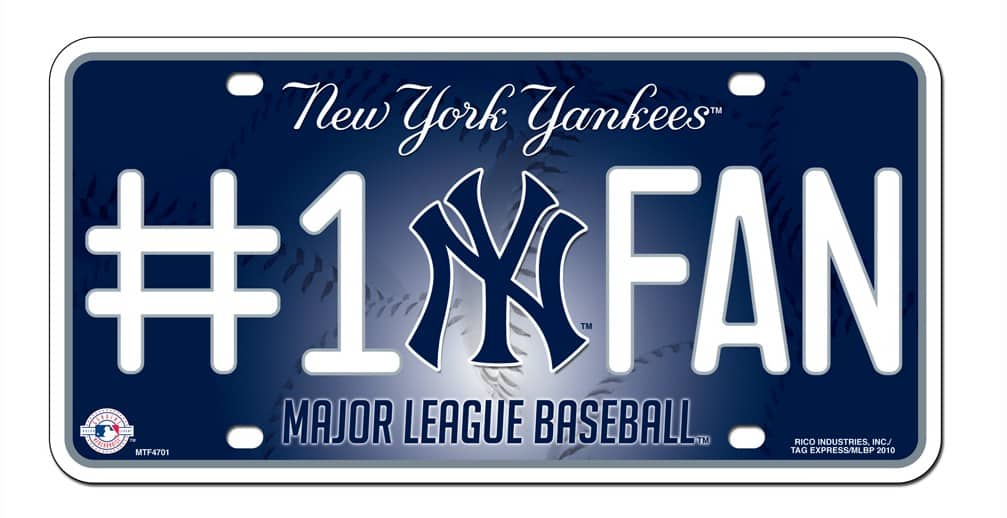 New York Yankees License Plate - #1 Fan
